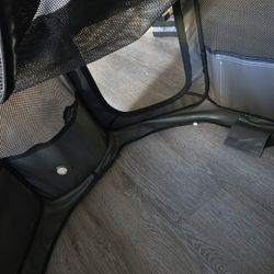 Foldable Portable Dog House / Cage With Zippers And 2 Entry Ways 