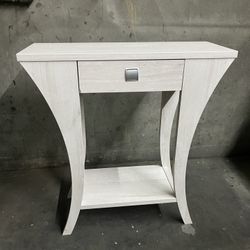 White Oak Console Table With Drawer