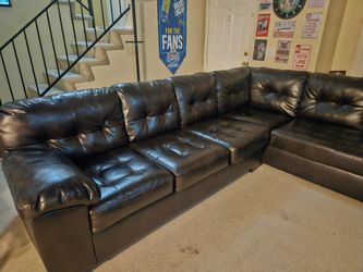Brown sectional