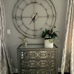 Storage Cabinet With Mirrow Drawers