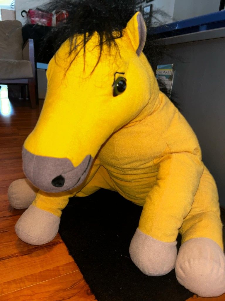 Spirit Stallion of the Cimarron Collection Horse Plush Dreamworks 2002 Large 24”