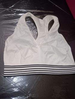 White Sport Bra Medium And Kaki Sport Bra Medium 