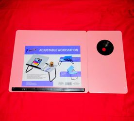 NEW portable adjustable workstation for laptop, phone & tablet