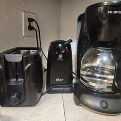 Toaster Coffe Pot And Can Opener 