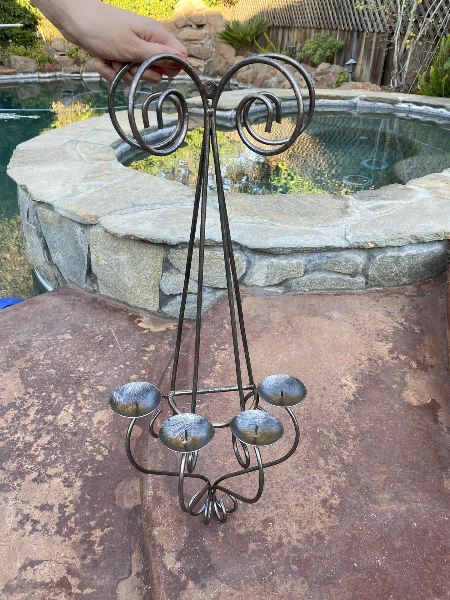 Metal Wall Candle Holder