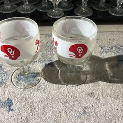 1954 Set Of OU Wine Glasses