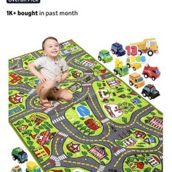 Jyn New Kids Play Rug W Vehicles