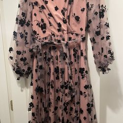 New Beautiful Lace Pink/nude Dress 