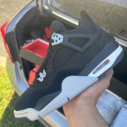 Jordan 4 Black Canvas (GS)