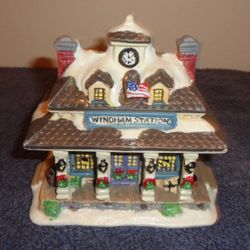 Vintage Porcelain Cobblestone Corners Windham Hights Christmas House decor village