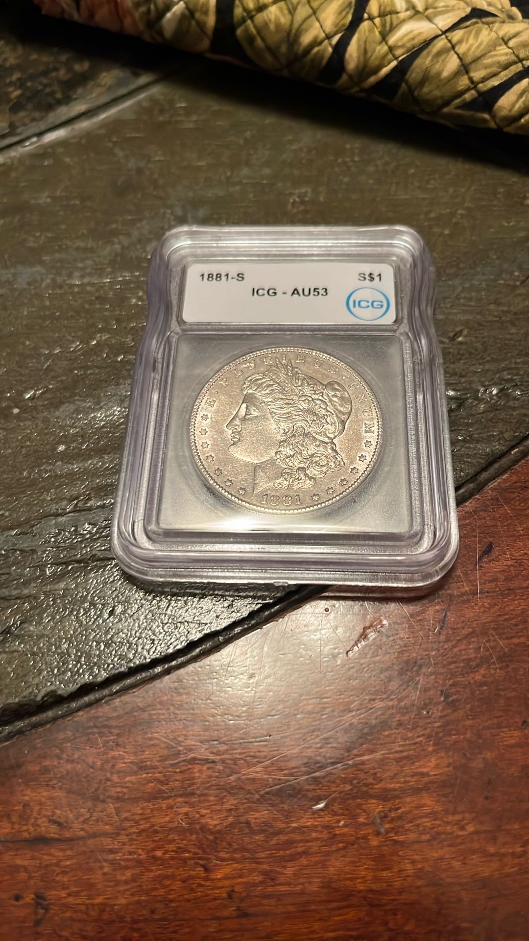 1881-S Morgan Silver Dollar Graded AU53 UNC