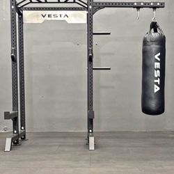 Half Rack HR-1000 (Red, Blue, White) with Punching Bag/Boxing Kit