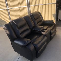 Two (Like New) Reclinable Leather Couches !! 