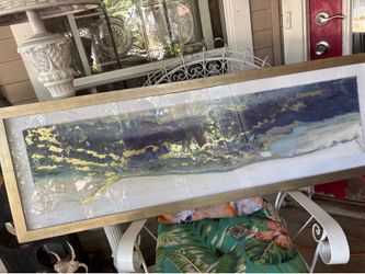 Fabulous vintage large abstract signed and numbered  painting by Blakely Bering.