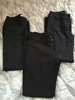 (3) Black Pants