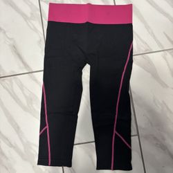 Pink And Black Leggings