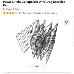Collapsible Dog Pen Each Panel Is 24in Wide 30in Tall