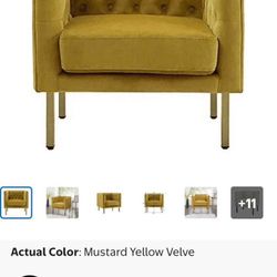 Gold Accent Armchair 