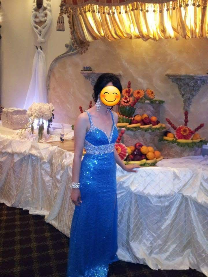 Long Sequin Evening Dress