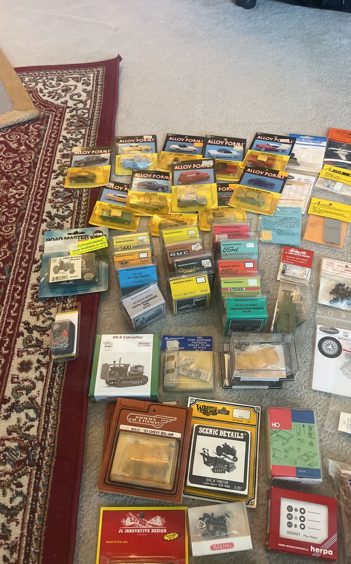 HO Scale Train Parts, Casts, Models, Cars, Decals New In Package Model Train
