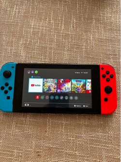 Switch console with joycons