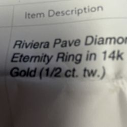 14k Diamond Ring 