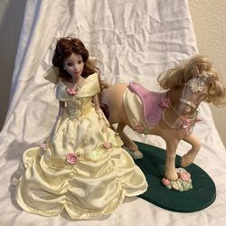 Porcelain Doll And Horse