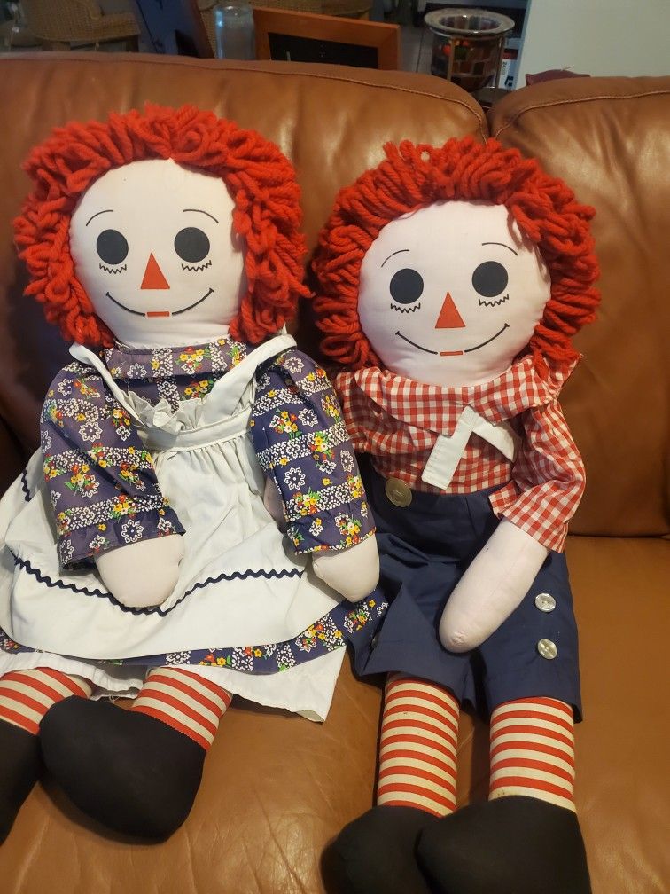 Vintage Raggedy Ann and Andy