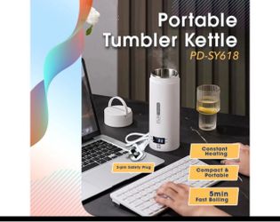 Title: Portable Electric Travel Kettle – Digital Temperature Control