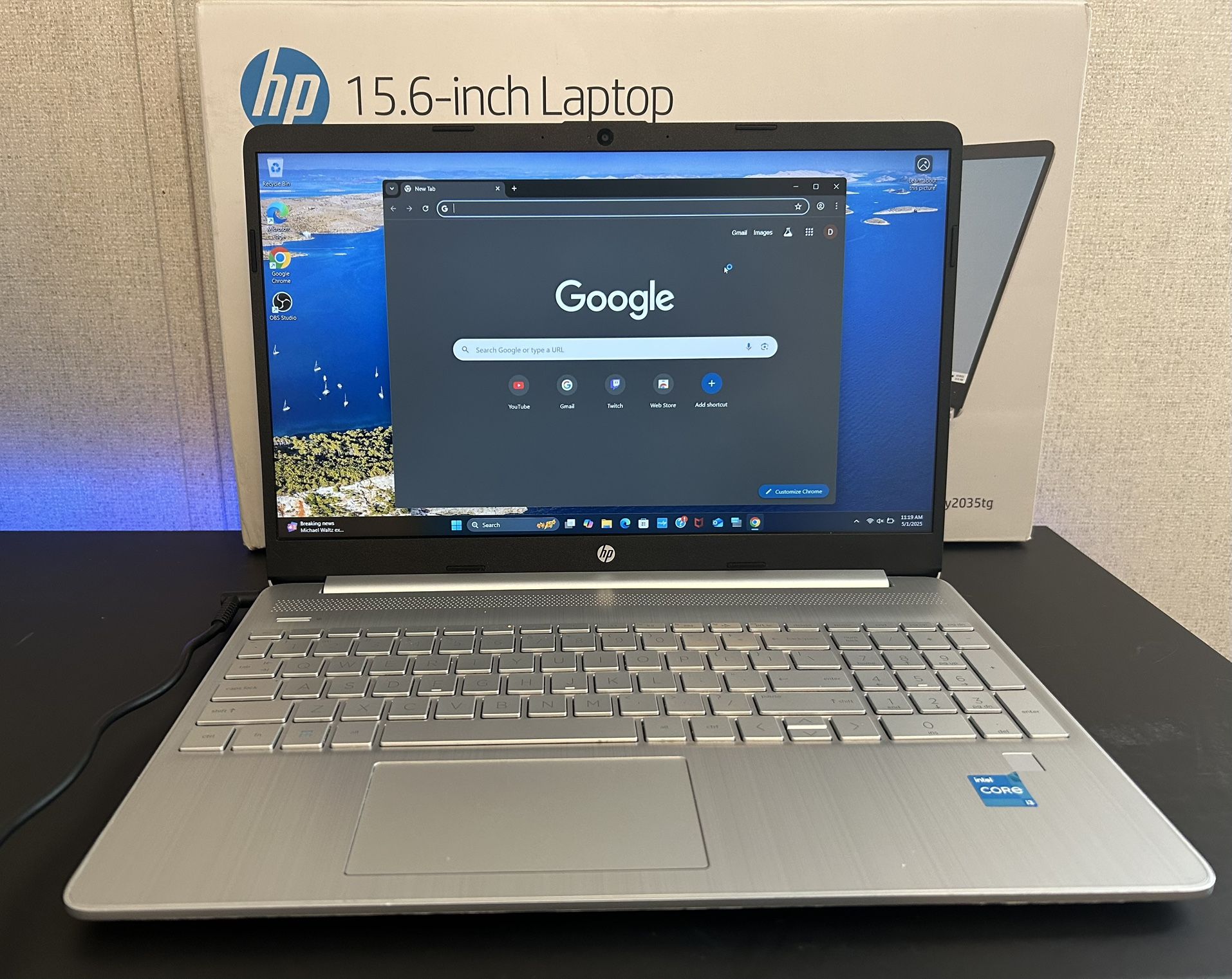 HP 15.6” Touch-screen Laptop - Intel Core i3