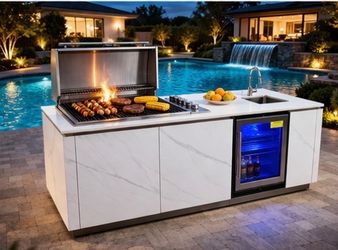 Brand new bbq island