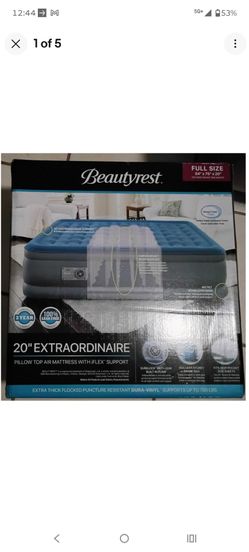 Air mattress 20 inch height full size built in pump NEW