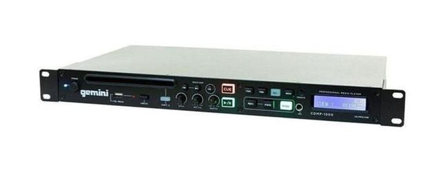 Gemini Sound CDMP-1500, 19-Inch Professional 1U Rackmount Single CD/MP3/USB