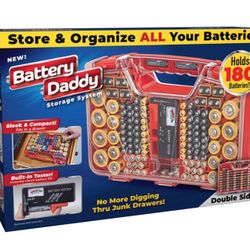 Battery Daddy Battery Storage and Organization Plastic 1 pc