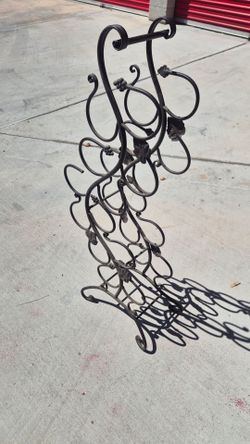 Wrought Iron Wine Rack