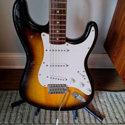 Fender Squier Stratocaster sunburst electric guitar