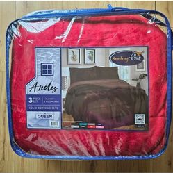 QUEEN SIZE SHERPA (BORREGO)BLANKET