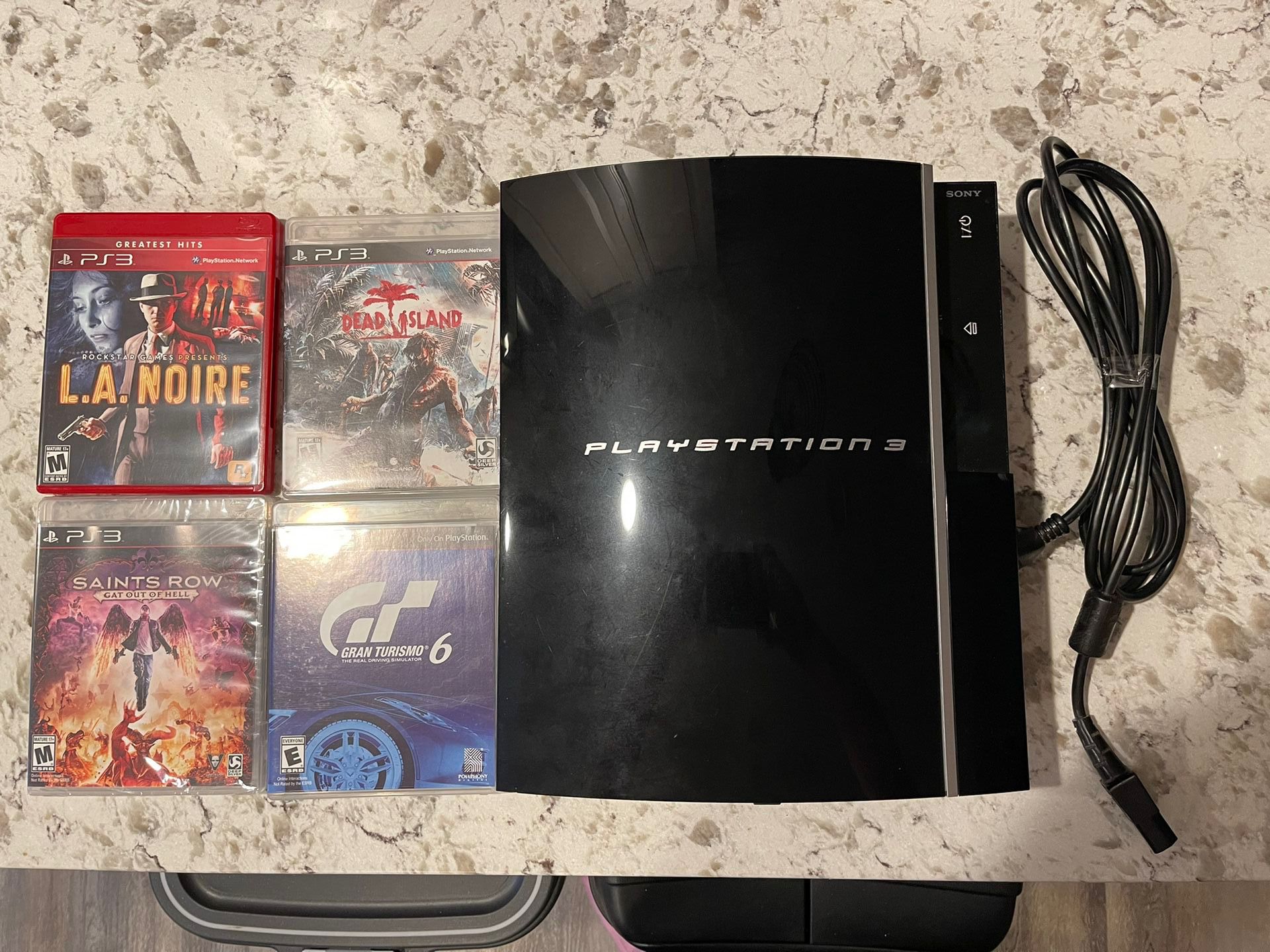 PS3 Console  CECH G01.     &4 Games