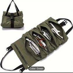  $15 Tool Roll Up Bag Wrench Roll Pouch Hanging Carrier