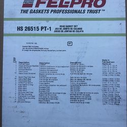 Felpro Head Gasket Set Toyota 1.8