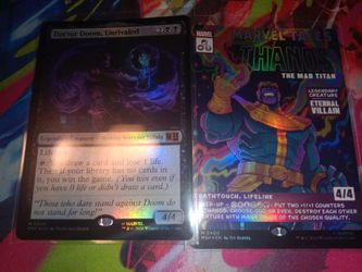 MTG Marvel Doctor Doom unrivaled & Thanos The Mad Titan