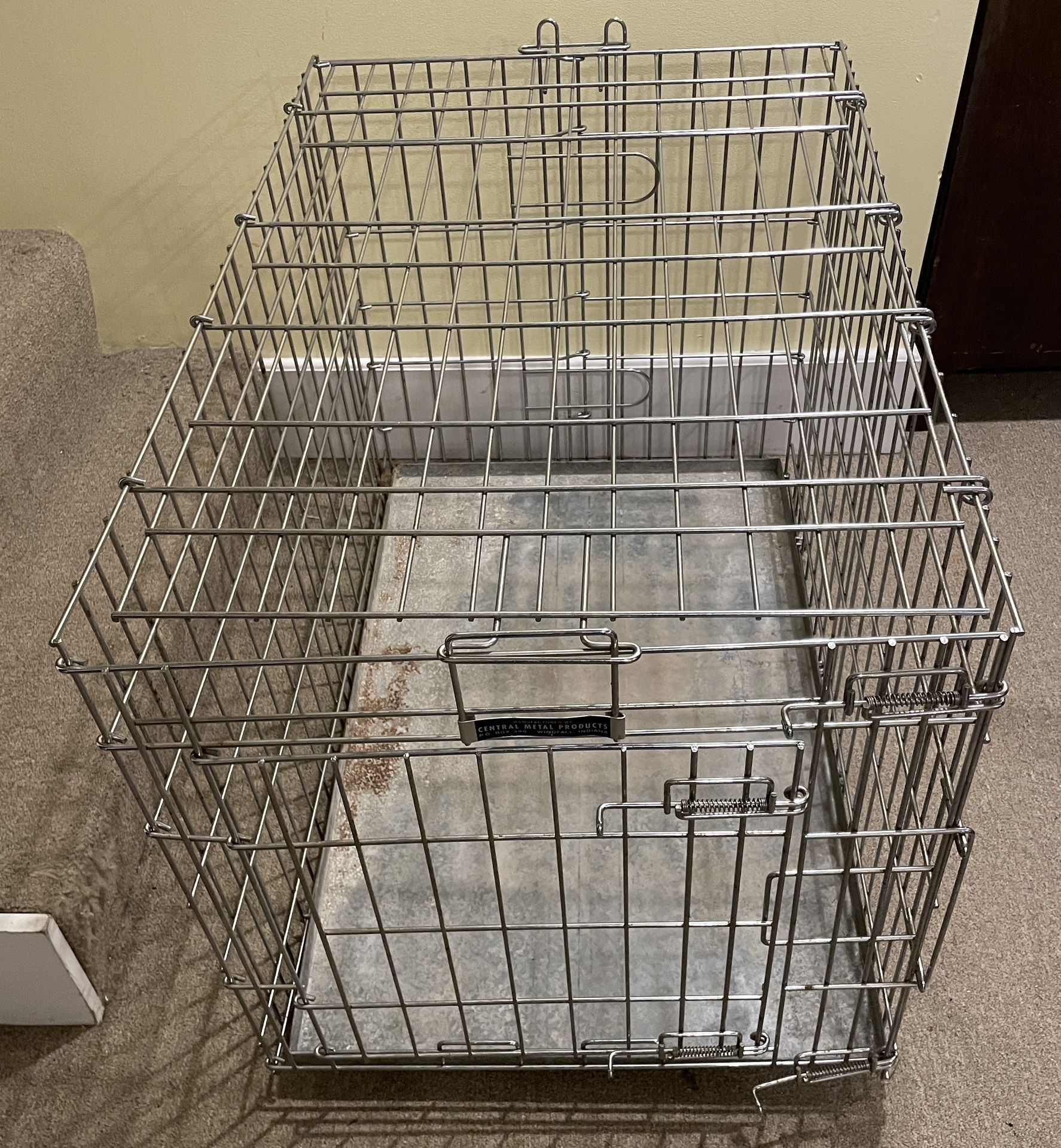 Folding Metal Dog Crate
