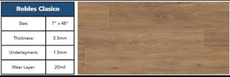 Pacific Rim Luxury Vinyl Plank Flooring, 20MIL wear layer, leftover $1/sqf