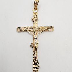 14k gold crucifix pendant