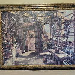 "In The Pergula" 1921 BY PEDER MORK MONSTEAD  1921