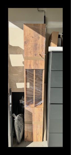 Floating tv shelf, wooden