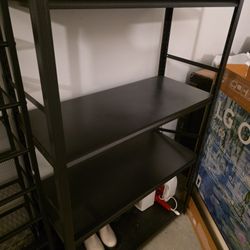 2 Metal Garage Shelves 