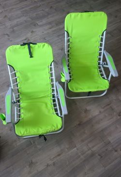 Rio Lace-up Backpack Chairs - Set Of 2