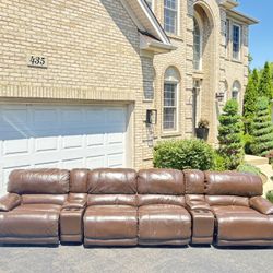 Free Delivery! Ashley Leather Sectional Recliner couch sofa