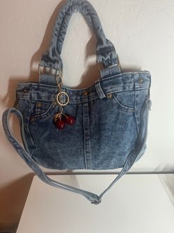Denim handbag